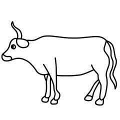 Cow Outline Vector