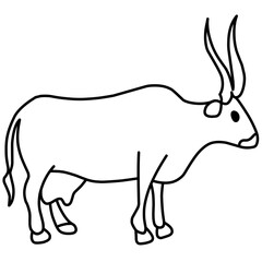 Cow Outline Vector