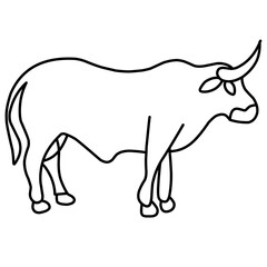 Cow Outline Vector