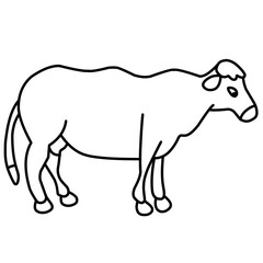 Cow Outline Vector