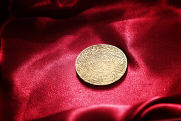 Moroccan Old coin - Morocco. 1Rial (10 Dirham) 1321 + 1331 Sultan Abd al-Aziz 1894-1908