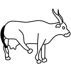Cow Outline Vector