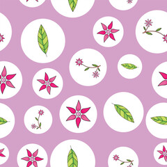 Floral Seamless Pattern. Vector Background