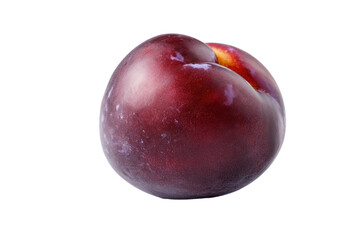 Obraz premium plums with leaves isolated PNG