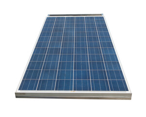 Solar cell panel on transparent background.