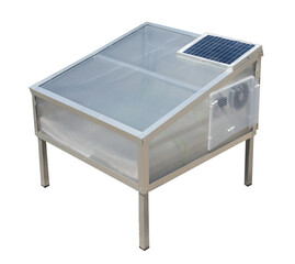 Greenhouse Solar dryer dome on transparent background.