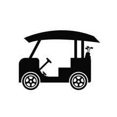 golf cart logo icon