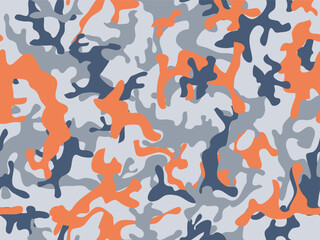 Seamless camouflage pattern. Modern camo. Military texture