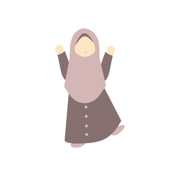 Cute Faceless Muslim Girl