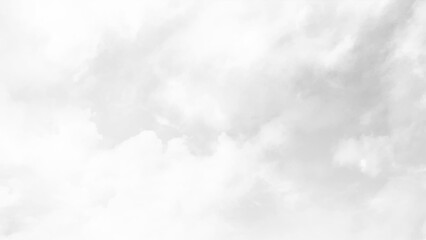 Gray sky with whimsical curly cloud, copy space. Vector art