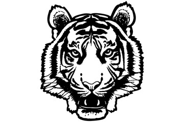 tiger head vector