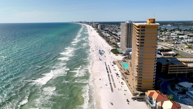 aerial panama city beach florida captured in 5k