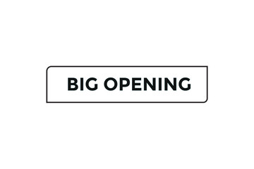 Big opening button web banner templates. Vector Illustration 