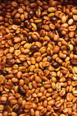 Coffee beans,In the ferment and wash method of wet processing