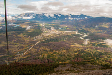 View of Jasper from the Whistlers Mountain Gondola