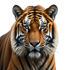 Bengal Tiger, Royal Tiger, Big Tiger, isolated, transparent background, no background. Generative AI.