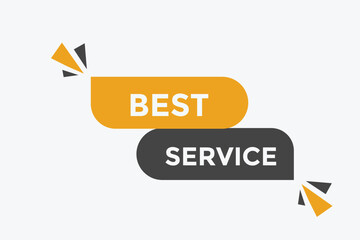 Best service button web banner templates. Vector Illustration 
