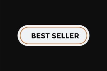 Best seller button web banner templates. Vector Illustration