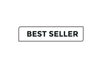 Best seller button web banner templates. Vector Illustration