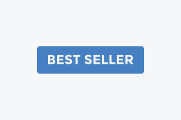 Best seller button web banner templates. Vector Illustration
