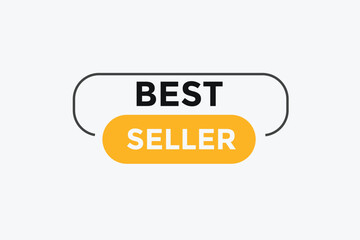 Best seller button web banner templates. Vector Illustration