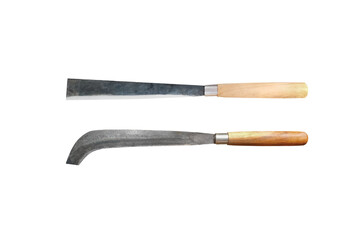 Old knife isolated  on white background with clipping path included.
