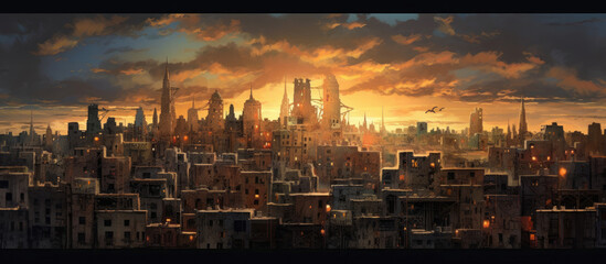 Fototapeta premium city skyline