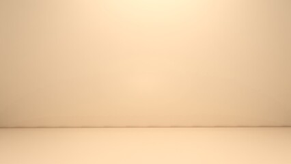 Bisque empty room studio gradient used for background and display your product