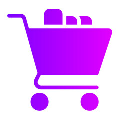 shopping cart gradient icon