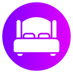 bed gradient icon