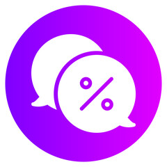 chat gradient icon