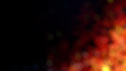 red bokeh constitutional curves material bg - abstract 3D illustration