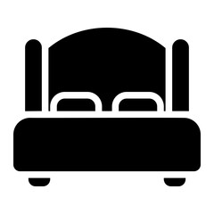 bed glyph icon
