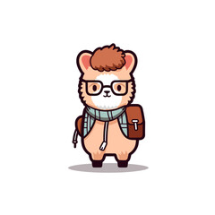 cute cartoon alpaca style 5