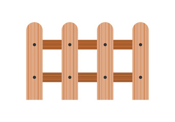 Brown wooden board fence home house icon vector design