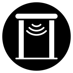 security gate glyph icon