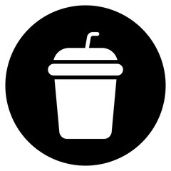 soda glyph icon