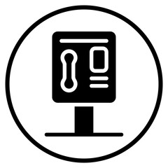 phone box glyph icon