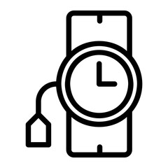 Obraz premium watches line icon