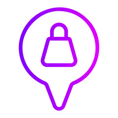 location pin gradient icon