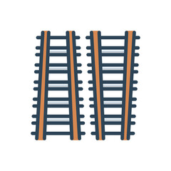 Color illustration icon for tracks 