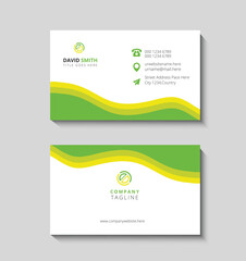 Yellow business card