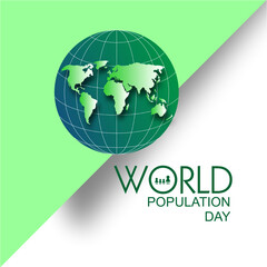 World Population day, earth, world, globe, planet, eco, map, ecology, green, illustration, icon, environment, symbol, vector, nature, concept, business, design, global, sign, recycle, web, logo, spher