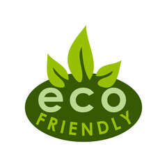 vector Green eco stickers, tags or labels
