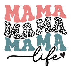 Retro Mama Life SVG