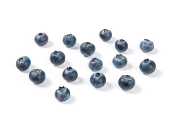 fresh blueberry isolated on a white background.