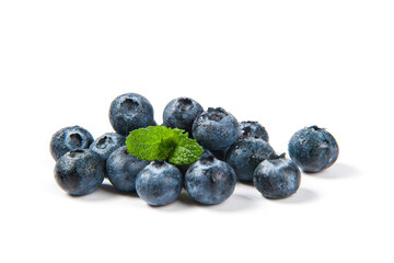 fresh blueberry isolated on a white background.