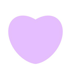 cute heart drawing in pastel colors