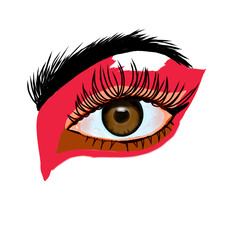 illustration of eye