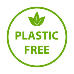 plastic free icon vector BPA free warranty packaging sign for graphic design, logo, website, social media, mobile app, UI illustration